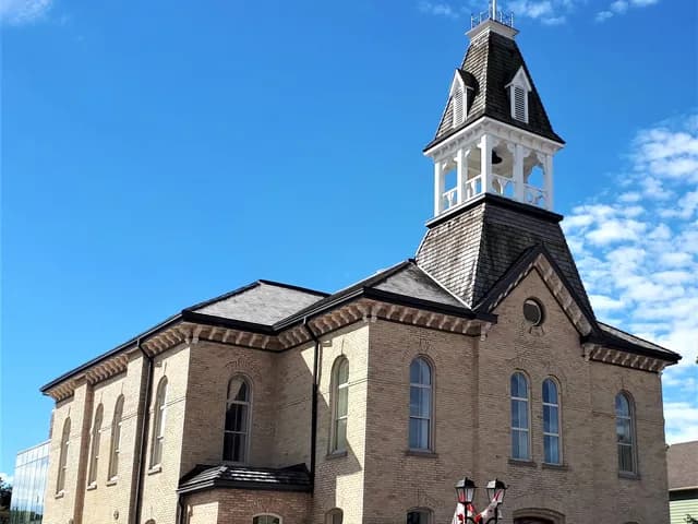The historic Old Town Hall in downtown Newmarket
