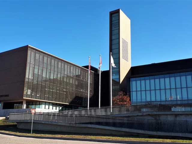 Vaughan City Hall on a clear day